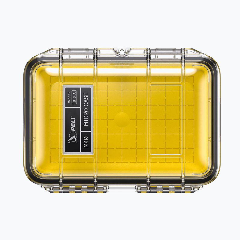 Laikymo indas PELI M40 Micro Case clear yellow 3