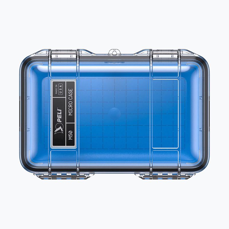 Laikymo indas PELI M50 Micro Case clear blue 3