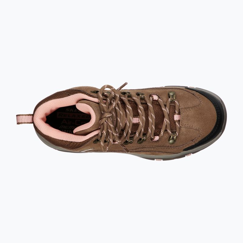 Moteriški trekingo batai SKECHERS Trego Alpine Trail brown/natural 11