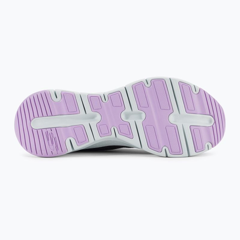 Moteriški treniruočių bateliai SKECHERS Arch Fit Comfy Wave black/lavender 5