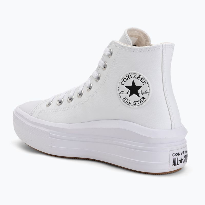 Moteriški sportbačiai Converse Chuck Taylor All Star Move Platform Leather white 3