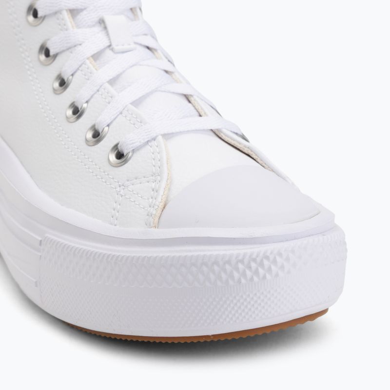 Moteriški sportbačiai Converse Chuck Taylor All Star Move Platform Leather white 7