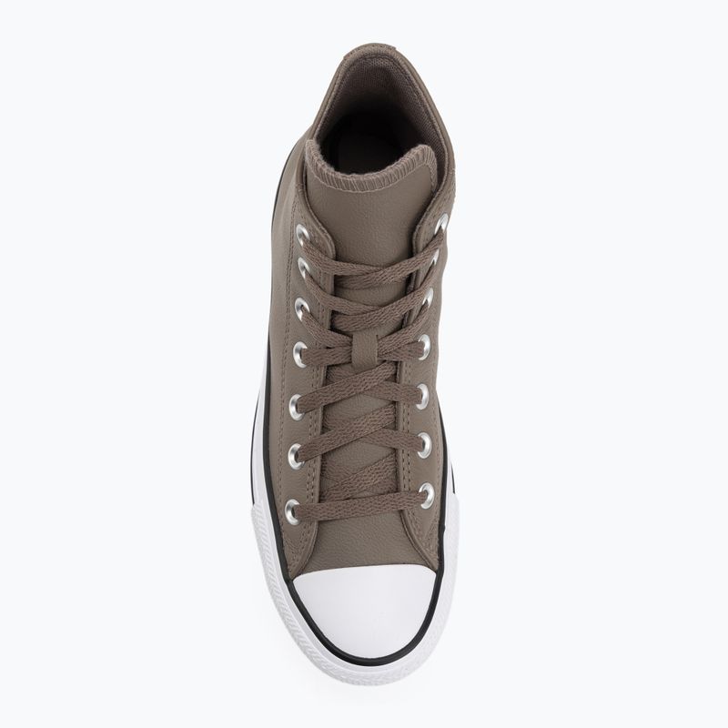 Sportbačiai Converse Chuck Taylor All Star Faux Leather Hi classic taupe/dark matter 5
