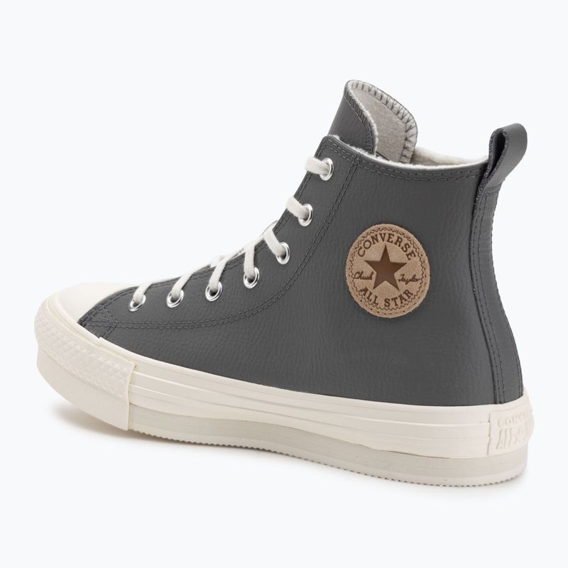 Moteriški sportbačiai Converse Chuck Taylor All Star EVA Lift Platform Leather sharkskin/warm quarry/egret 3