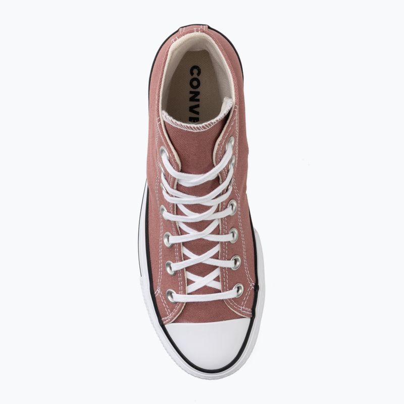 Moteriški sportbačiai Converse Chuck Taylor All Star Lift Hi light saddle/natural ivory 5