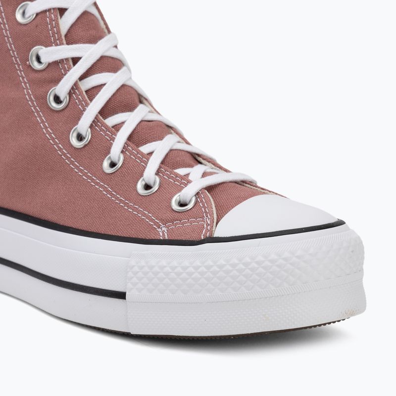 Moteriški sportbačiai Converse Chuck Taylor All Star Lift Hi light saddle/natural ivory 7