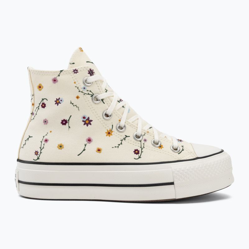 Moteriški sportbačiai Converse Chuck Taylor All Star Lift Hi erget/vintage white/black 2