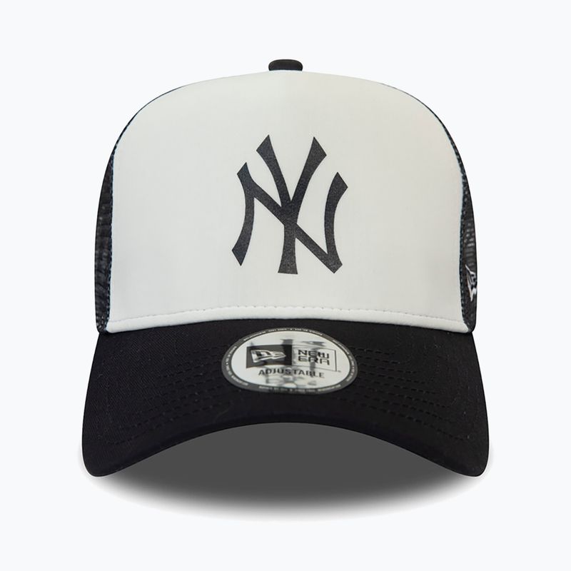 New Era Team Block Trucker kepurė su snapeliu NYY juoda/balta 3