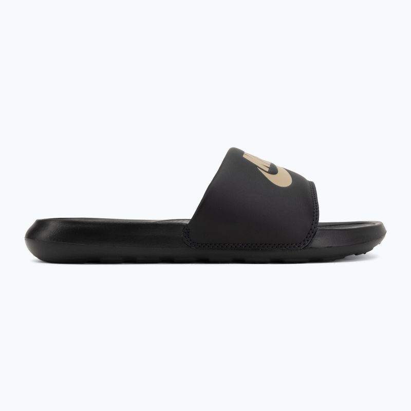 Vyriškos šlepetės Nike Victori One Slide black/metallic gold 2