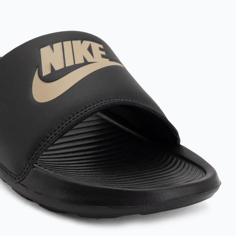 Vyriškos šlepetės Nike Victori One Slide black/metallic gold 7