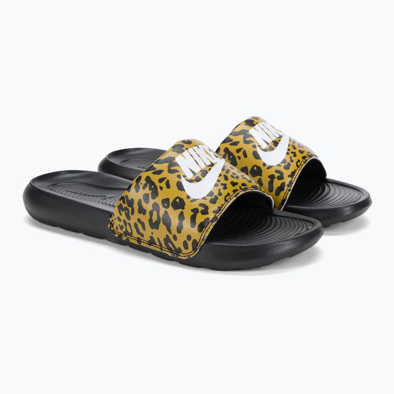 Nike Victori One Slide Print Moterų šlepetės Black CN9676-700 5
