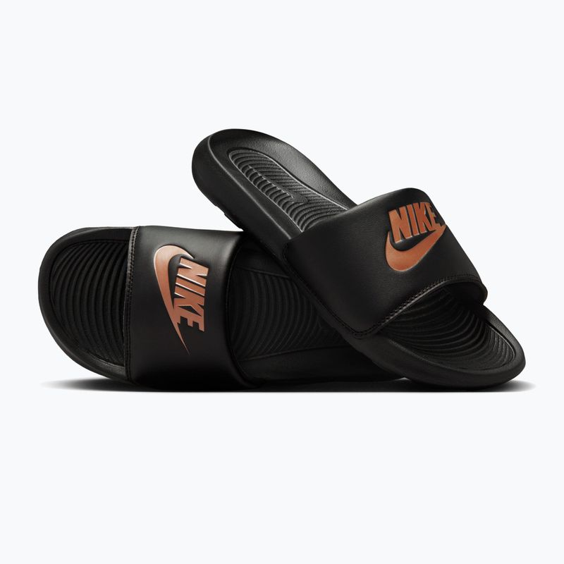 Moteriškos šlepetės Nike Victori One Slide black/black/metallic red bronze 3