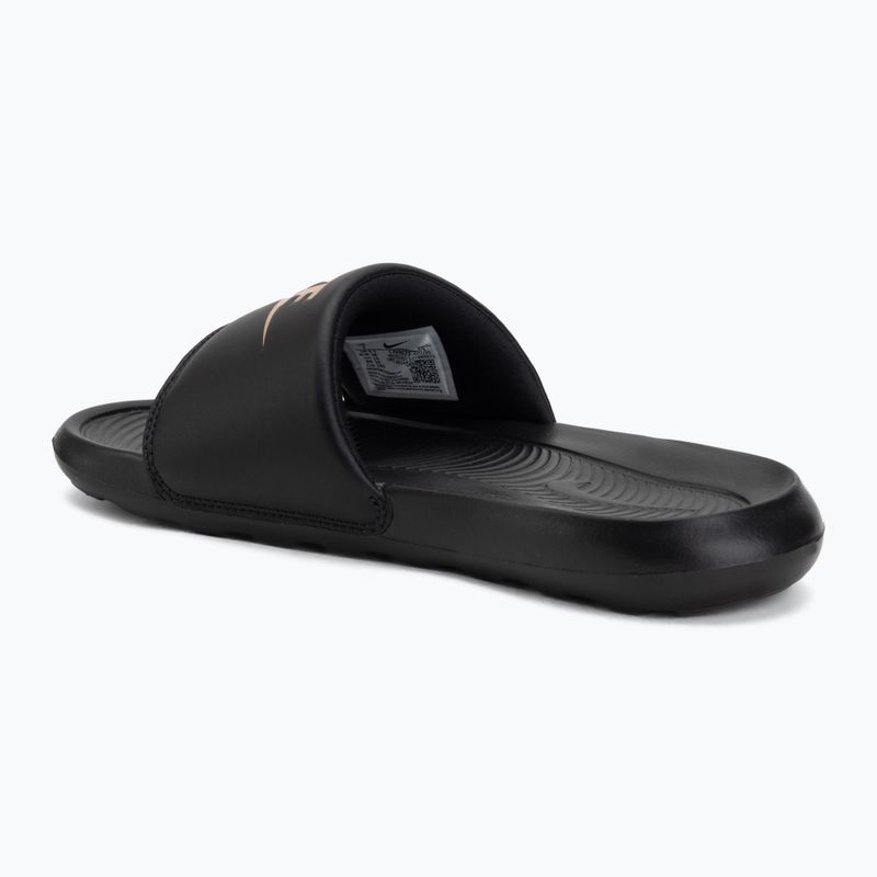 Moteriškos šlepetės Nike Victori One Slide black/black/metallic red bronze 3