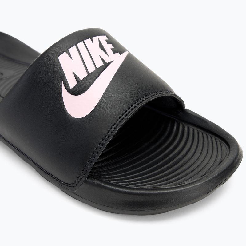 Moteriškos šlepetės Nike Victori One Slide black/black/violet 7