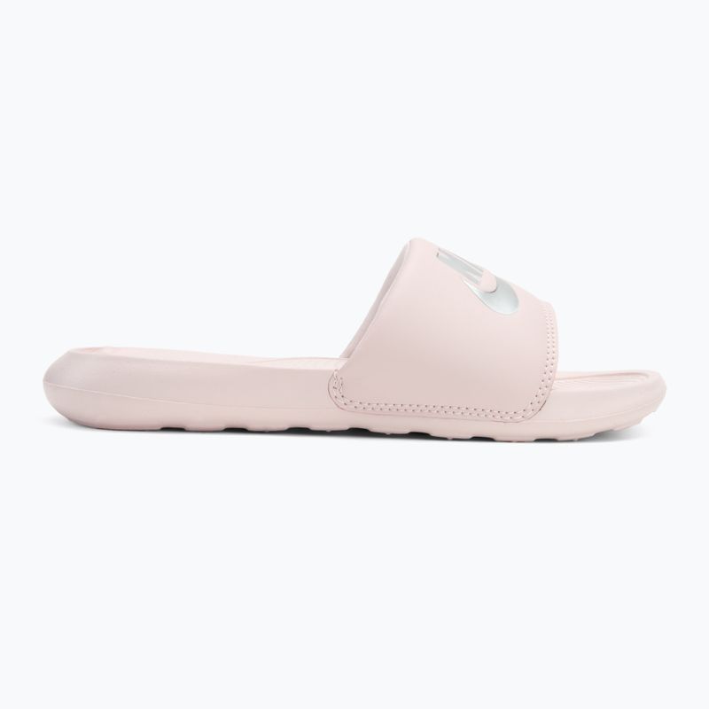 Moteriškos šlepetės Nike Victori One Slide barely rose/barely rose/metallic silver 2