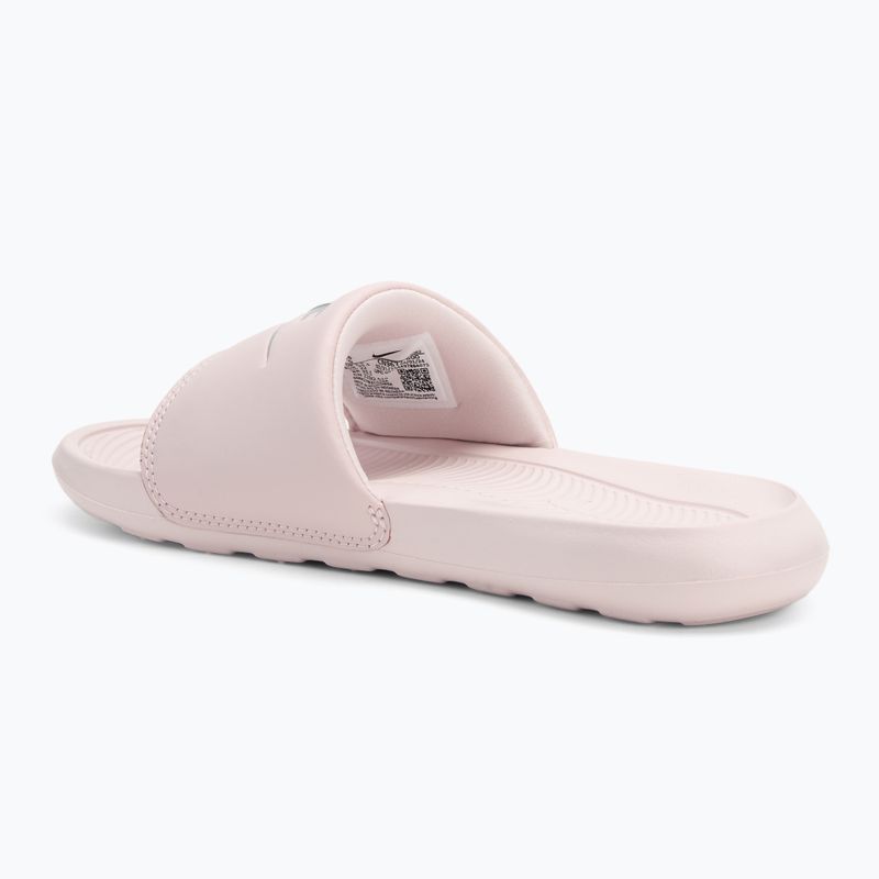 Moteriškos šlepetės Nike Victori One Slide barely rose/barely rose/metallic silver 3