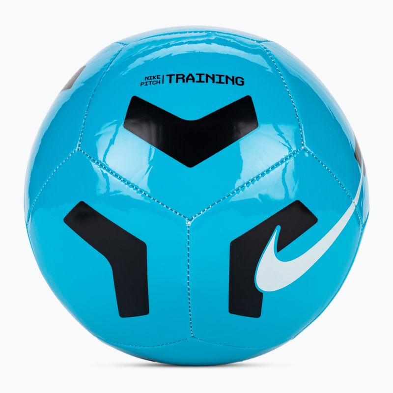 Futbolo kamuolys Nike Pitch Training light blue fury/black/white dydis 4
