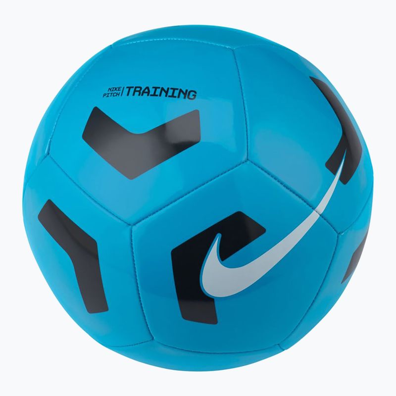 Futbolo kamuolys Nike Pitch Training light blue fury/black/white dydis 4 4