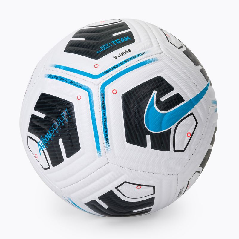 Nike Academy Team white/black/lt blue fury futbolo kamuolys 3 dydžio 2