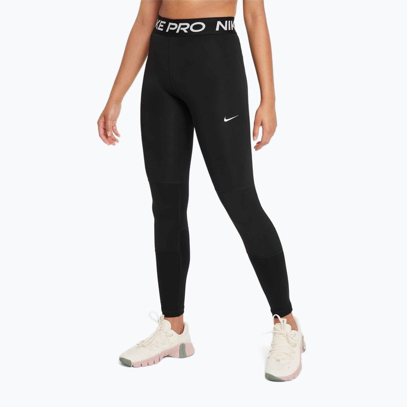 Vaikiškos tamprės Nike Pro Dri-FIT black/white