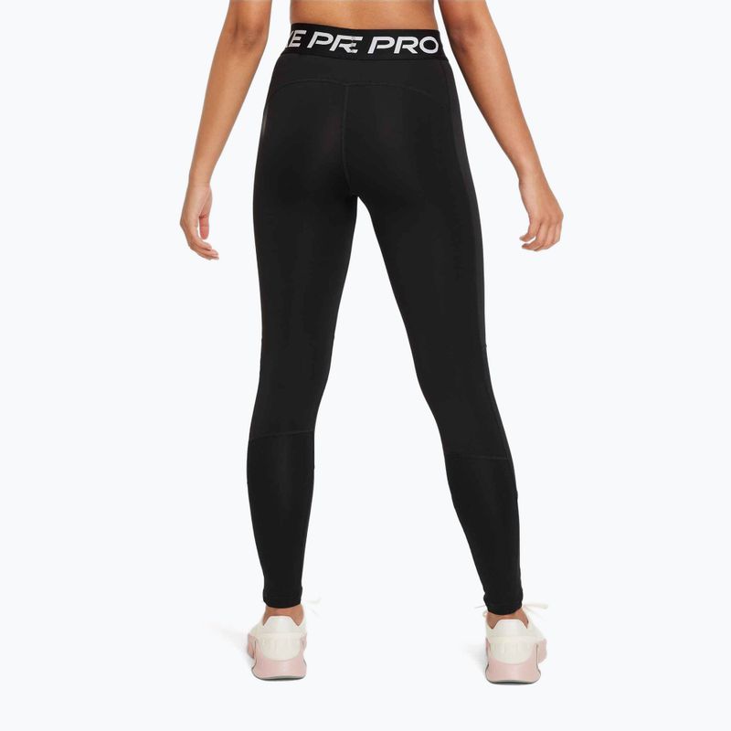 Vaikiškos tamprės Nike Pro Dri-FIT black/white 3
