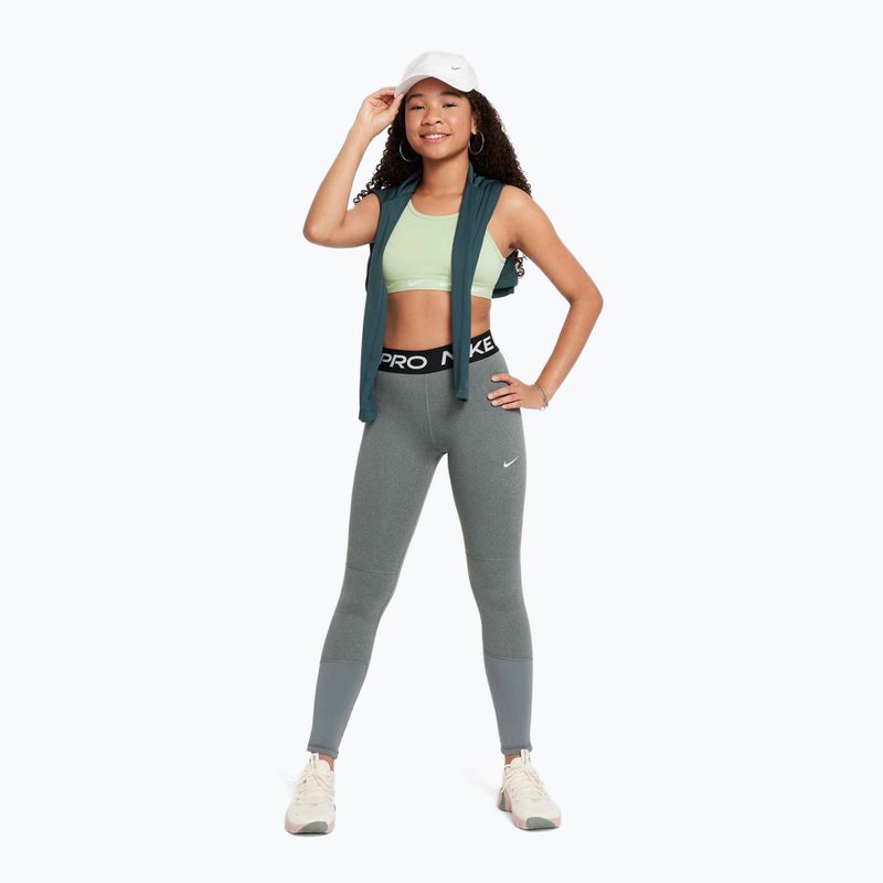 Vaikiškos tamprės Nike Pro Dri-FIT carbon heather/white 2