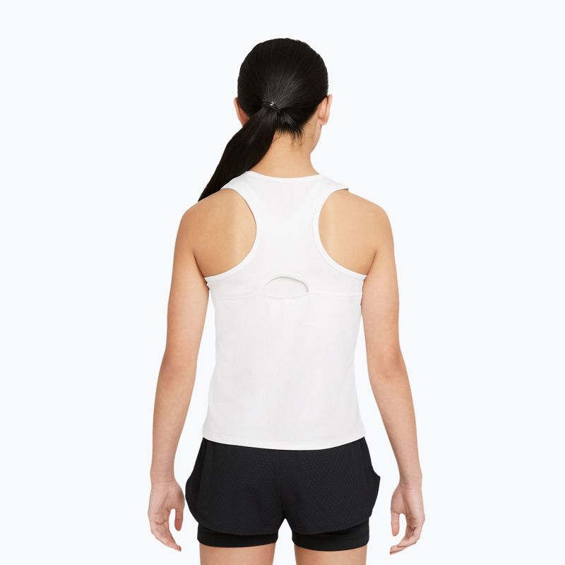 Vaikiški teniso marškinėliai Nike Victory white/white/black 2