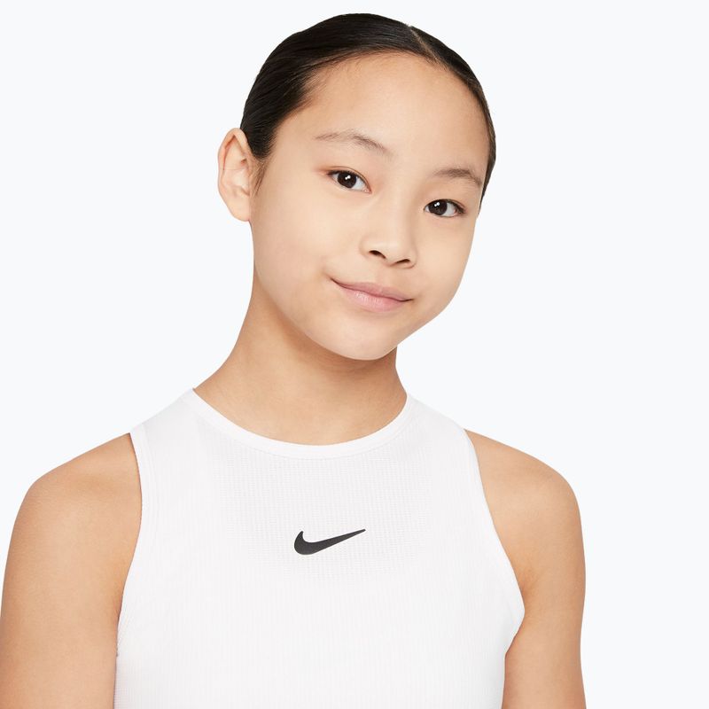 Vaikiški teniso marškinėliai Nike Victory white/white/black 4
