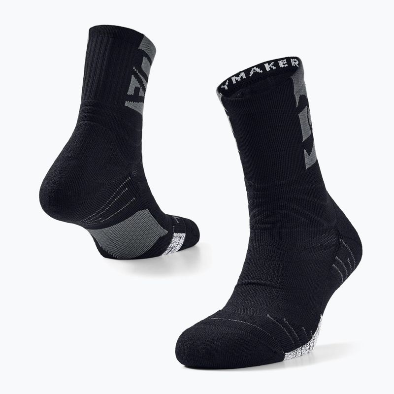 Under Armour Playmaker Mid-Crew sportinės kojinės juodos 1356615 4