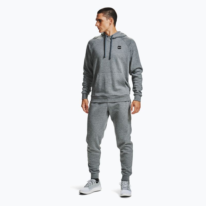 Vyriškas džemperis Under Armour Rival Hoodie pitch gray light heather/onyx white 4