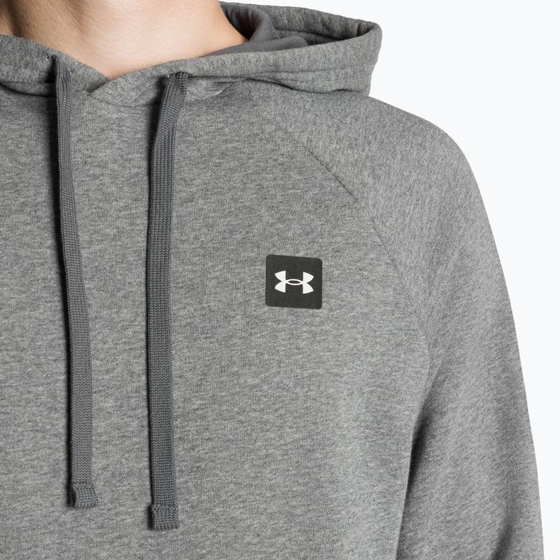 Vyriškas džemperis Under Armour Rival Hoodie pitch gray light heather/onyx white 6