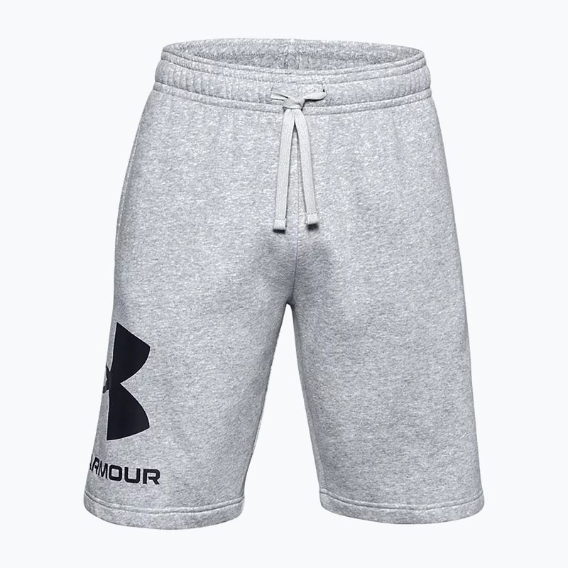 Under Armour Rival Fleece pilki vyriški treniruočių šortai 1357118 3