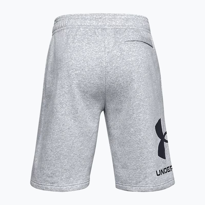 Under Armour Rival Fleece pilki vyriški treniruočių šortai 1357118 4