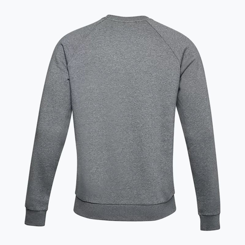 Under Armour vyriški treniruočių marškinėliai Rival Fleece Crew pilkos spalvos 1357096 5