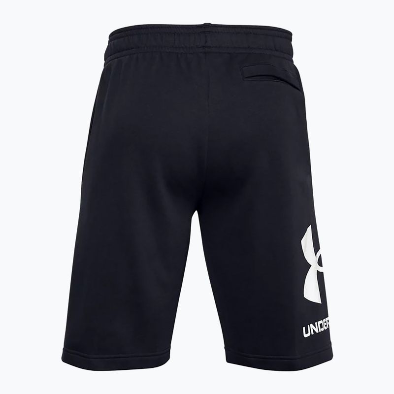 Under Armour Rival Fleece vyriški treniruočių šortai juodi 1357118 4