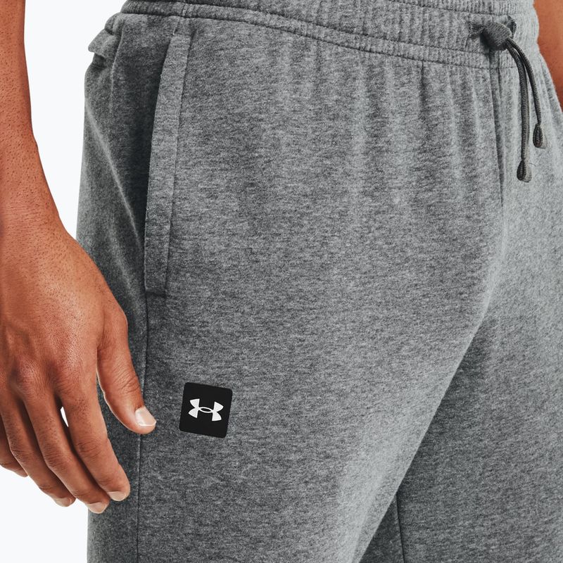 Under Armour vyriškos treniruočių kelnės Rival Fleece Joggers pilkos spalvos 1357128 4