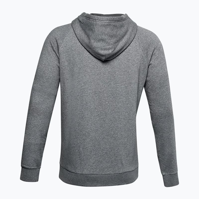 Under Armour vyriškas džemperis su gobtuvu Rival Fleece Big Logo HD tamsiai pilkas 1357093 4