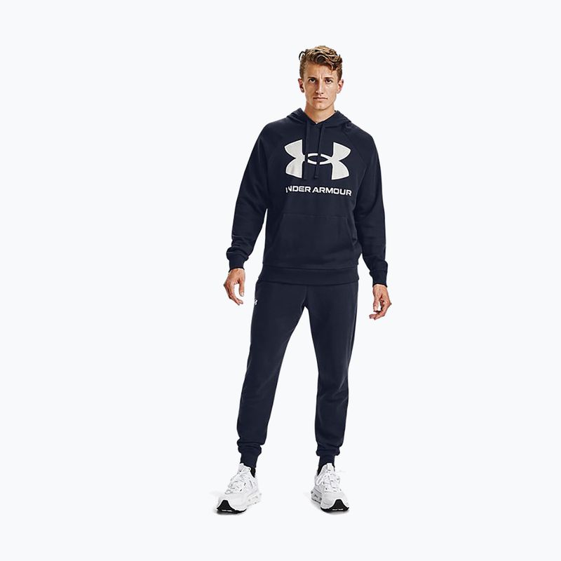 Under Armour vyriškas džemperis su gobtuvu Rival Fleece Big Logo Hd, tamsiai mėlynas 1357093 2