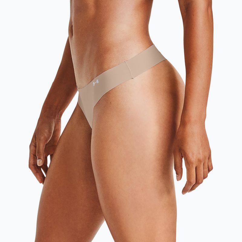 Under Armour Ps Thong moteriškos kelnaitės 3 vnt. juoda/smėlio/grafitinė 3