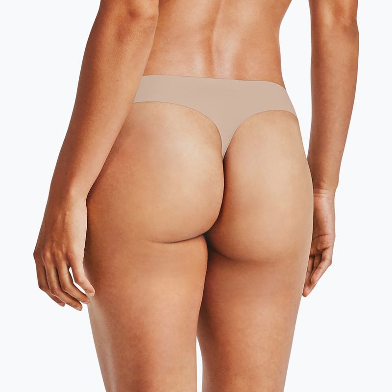 Under Armour Ps Thong moteriškos kelnaitės 3 vnt. juoda/smėlio/grafitinė 4