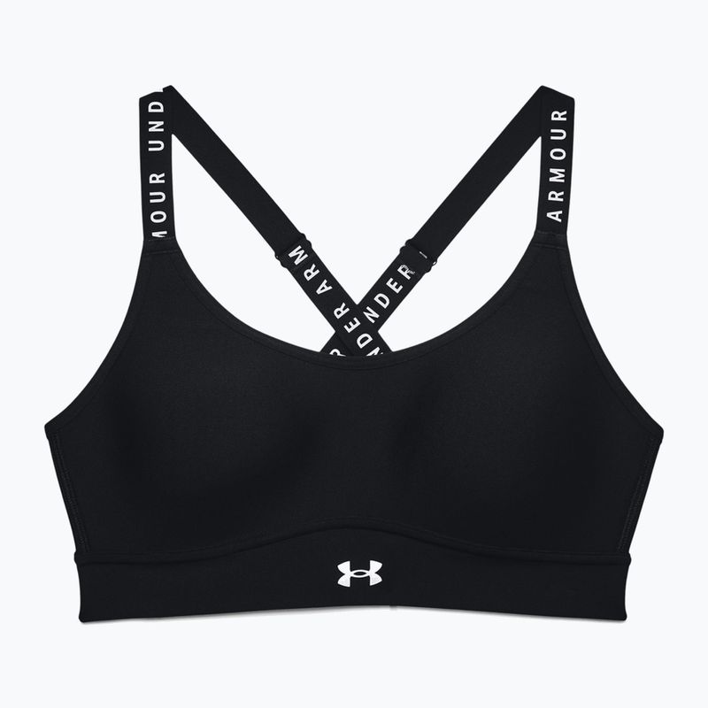 Under Armour Infinity Mid Covered fitneso liemenėlė juoda 1363353 3