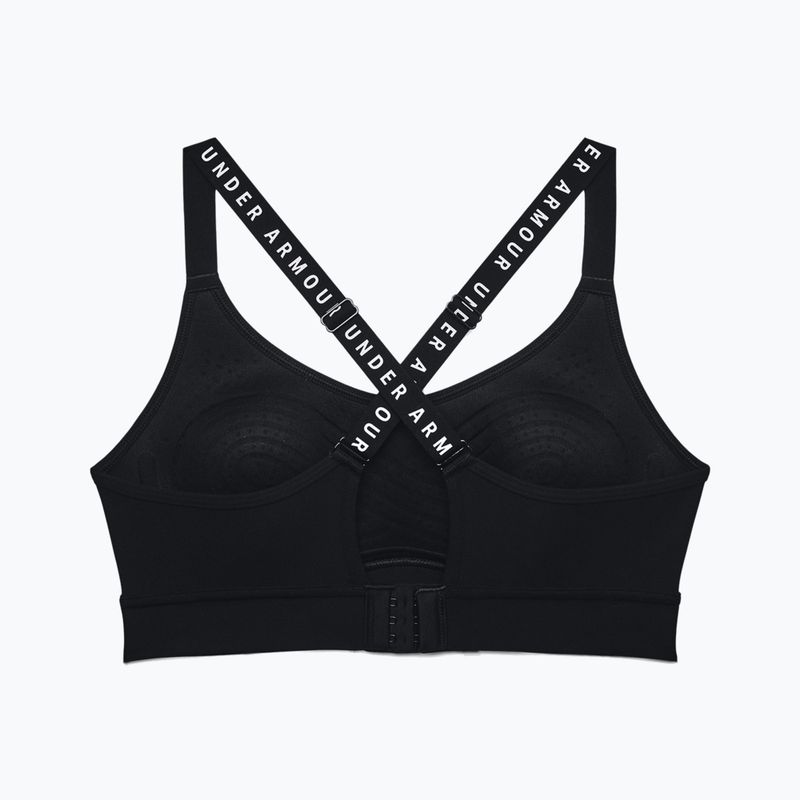 Under Armour Infinity Mid Covered fitneso liemenėlė juoda 1363353 4