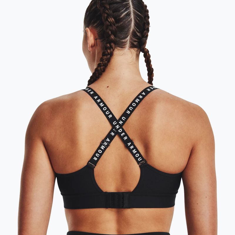 Under Armour Infinity Mid Covered fitneso liemenėlė juoda 1363353 2
