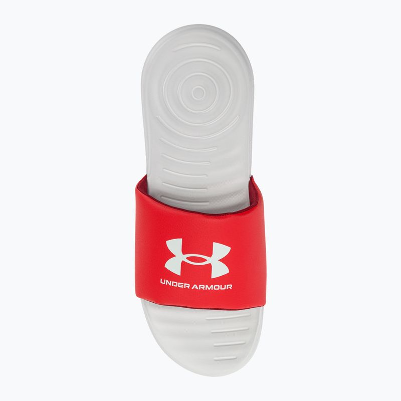 Under Armour Ansa Fix SL vyriškos šlepetės halo grey/red/halo grey 6