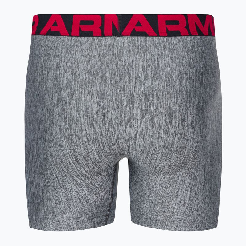 Under Armour vyriški boksininko šortai Ua Tech 6In 2-Pak mod gray light heather/jet gray light heather 5