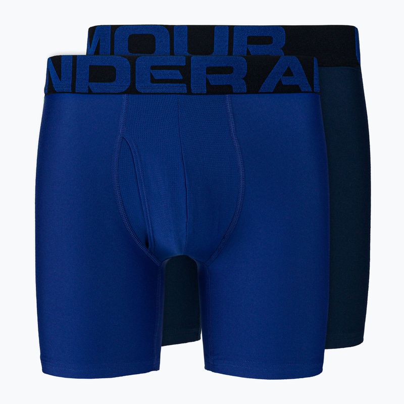 Under Armour Tech 6 in 2 Pack vyriški boksininkų šortai mėlyni UAR-1363619400