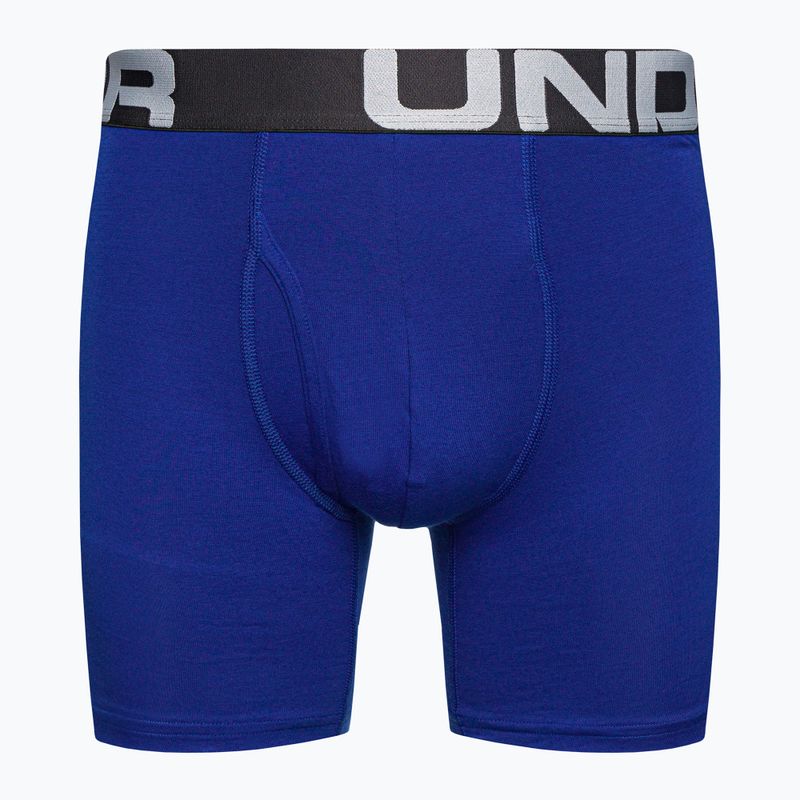 Under Armour Charged Cotton 6 vyriški boksininko šortai 3 vnt., mėlyni 1363617 5