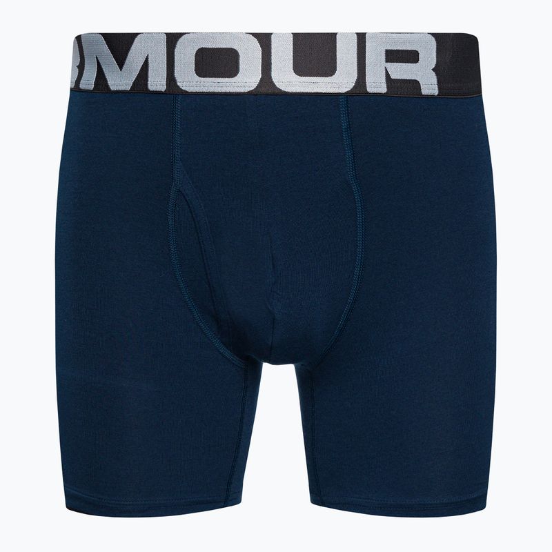 Under Armour Charged Cotton 6 vyriški boksininko šortai 3 vnt., mėlyni 1363617 8