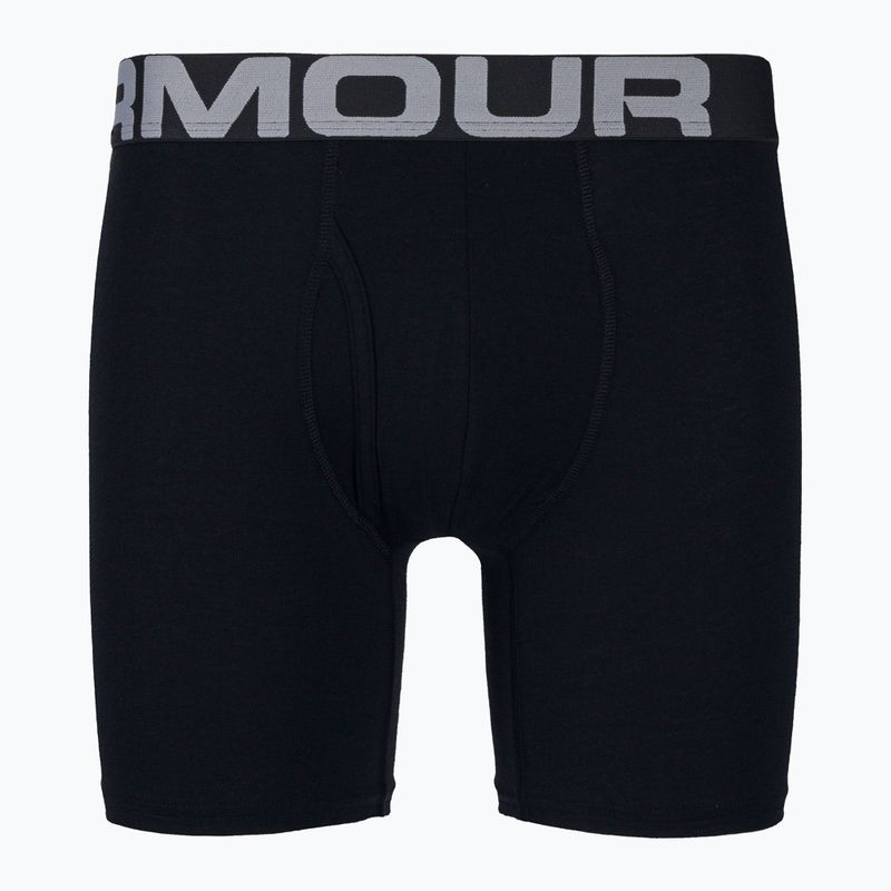 Under Armour vyriški medvilniniai šortai Charged Cotton 6 in 3 Pack, juodi UAR-1363617001 2