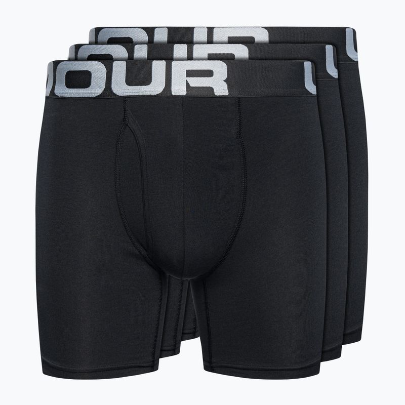 Under Armour Charged Cotton vyriški boksininko šortai 6 3 vnt. Pakuotė juoda 1363617